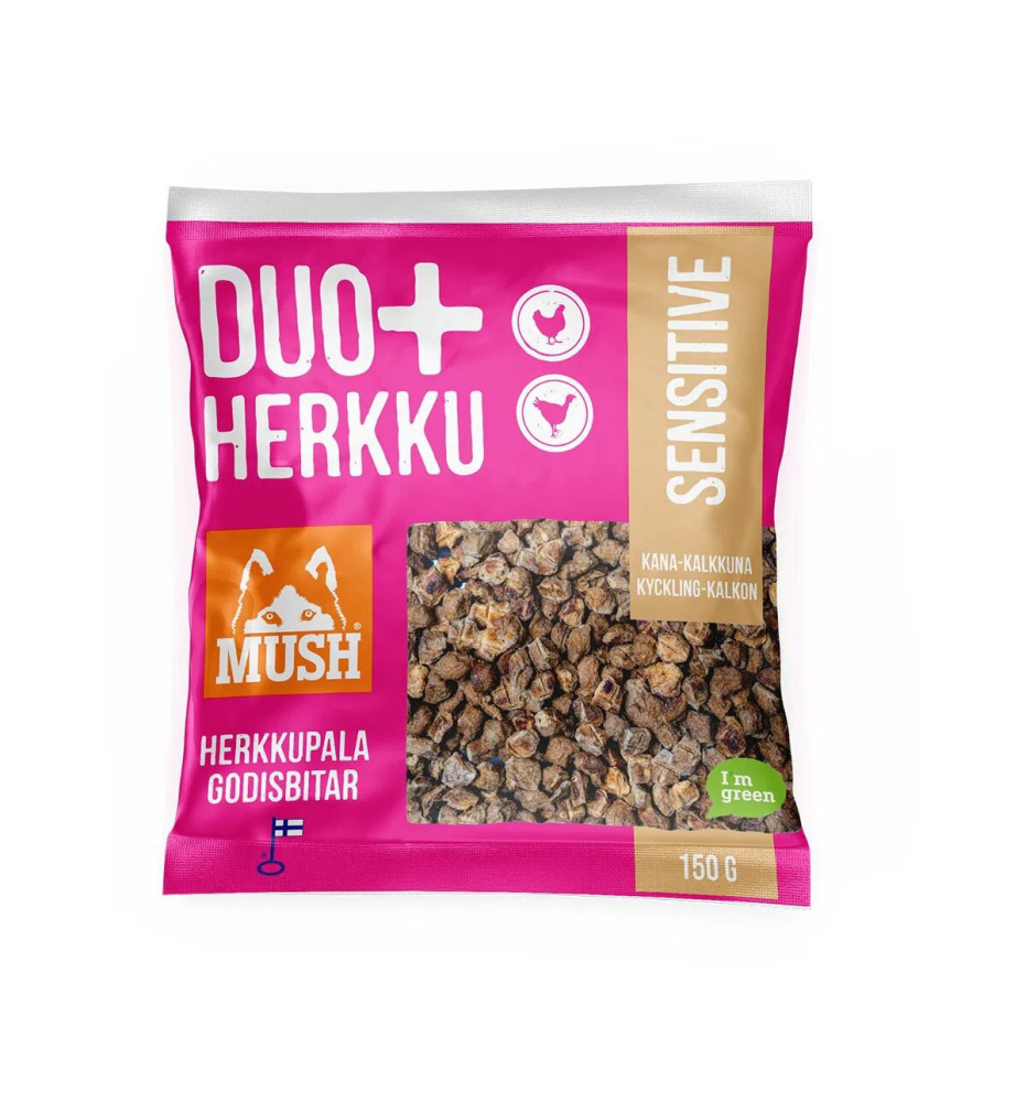 Mush Duo+ sensitive  kana&kalkkuna 150g