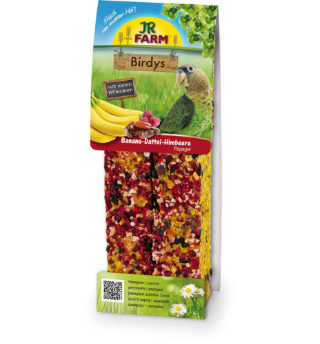 JR Farm Birdys banaani-taateli-vadelmatanko 260g