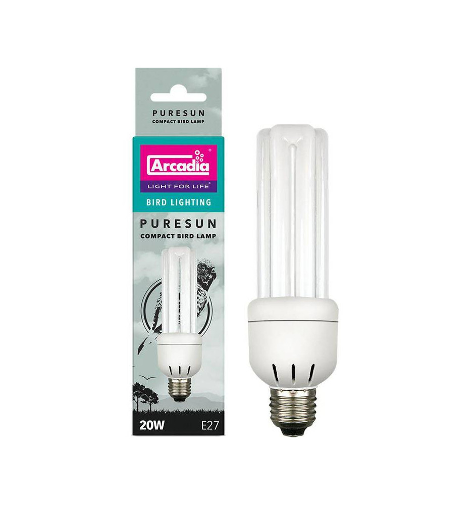 Arcadia Pure Sun lintulamppu 20w