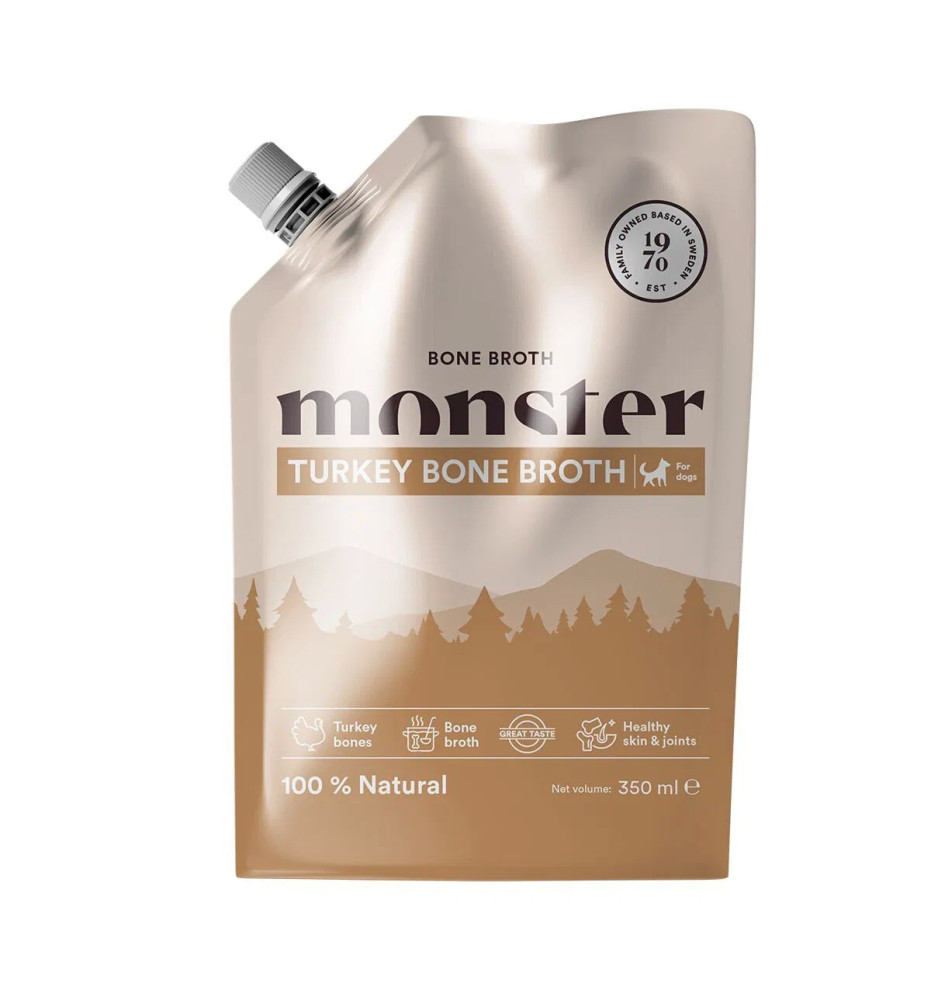 Monster Dog Bone Broth Turkey luuliemi