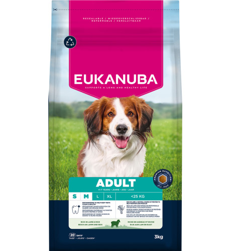 Eukanuba Adult small&medium lamb&rice