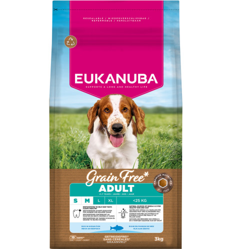 Eukanuba Puppy & Junior Small/Medium GF Ocean Fish