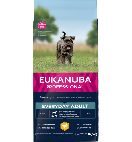 Eukanuba Everyday adult small&medium 16,5kg